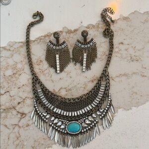 Park Lane Bronze and Turquoise Necklace Set